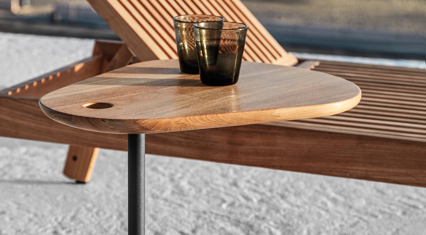 Trident Collection | Luxury Outdoor Side Table | Gloster Teak