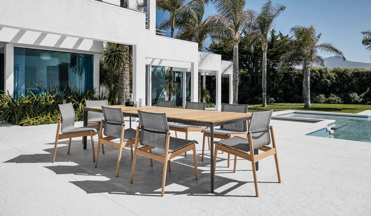 Gloster Carver and Sway Outdoor Dining Collections