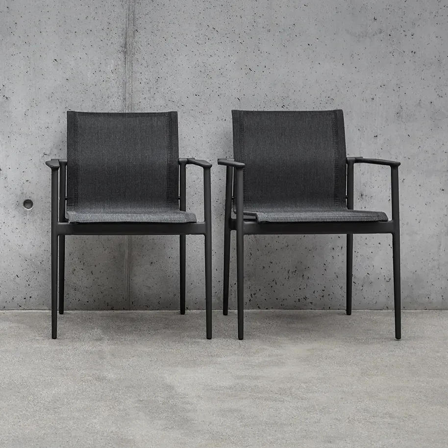 180 lounge chair pair in architectural setting