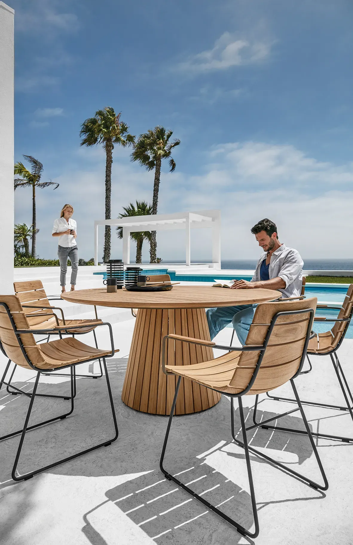 whirl teak william dining set 2